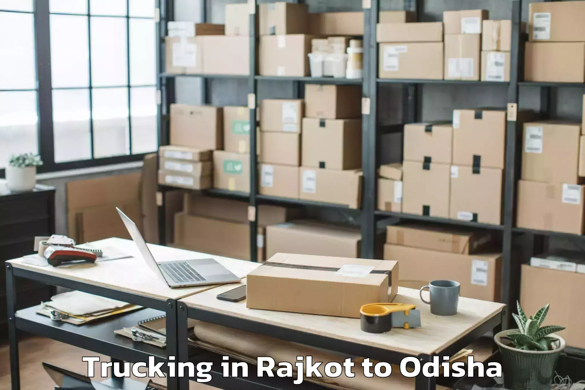 Book Rajkot to Loisinga Trucking